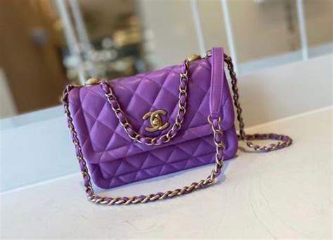 bolsa chanel roxa|Chanel .